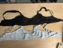 2 Anita Still BHs,  Grösse 80C, Schwarz und weiss