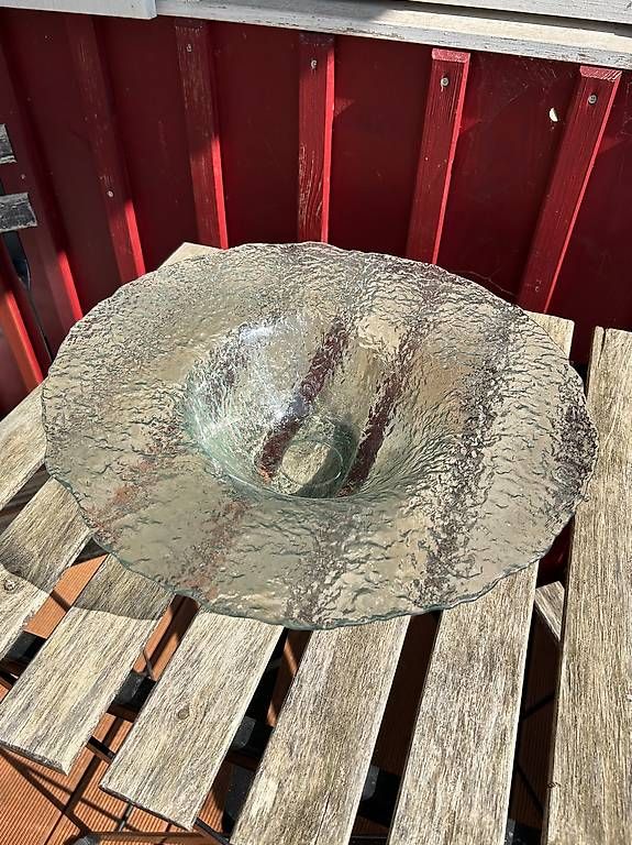 Ciotole: Glasschale 40cm massiv – Usato da Roggwil TG venduto da 77Michael 1