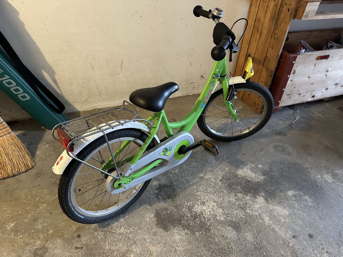 Puky Kinderfahrrad 16 Zoll, grn weiss, guter Zustand (Gebraucht) in  Sarmenstorf fr CHF 1  nur Abholung auf Ricardo kaufen