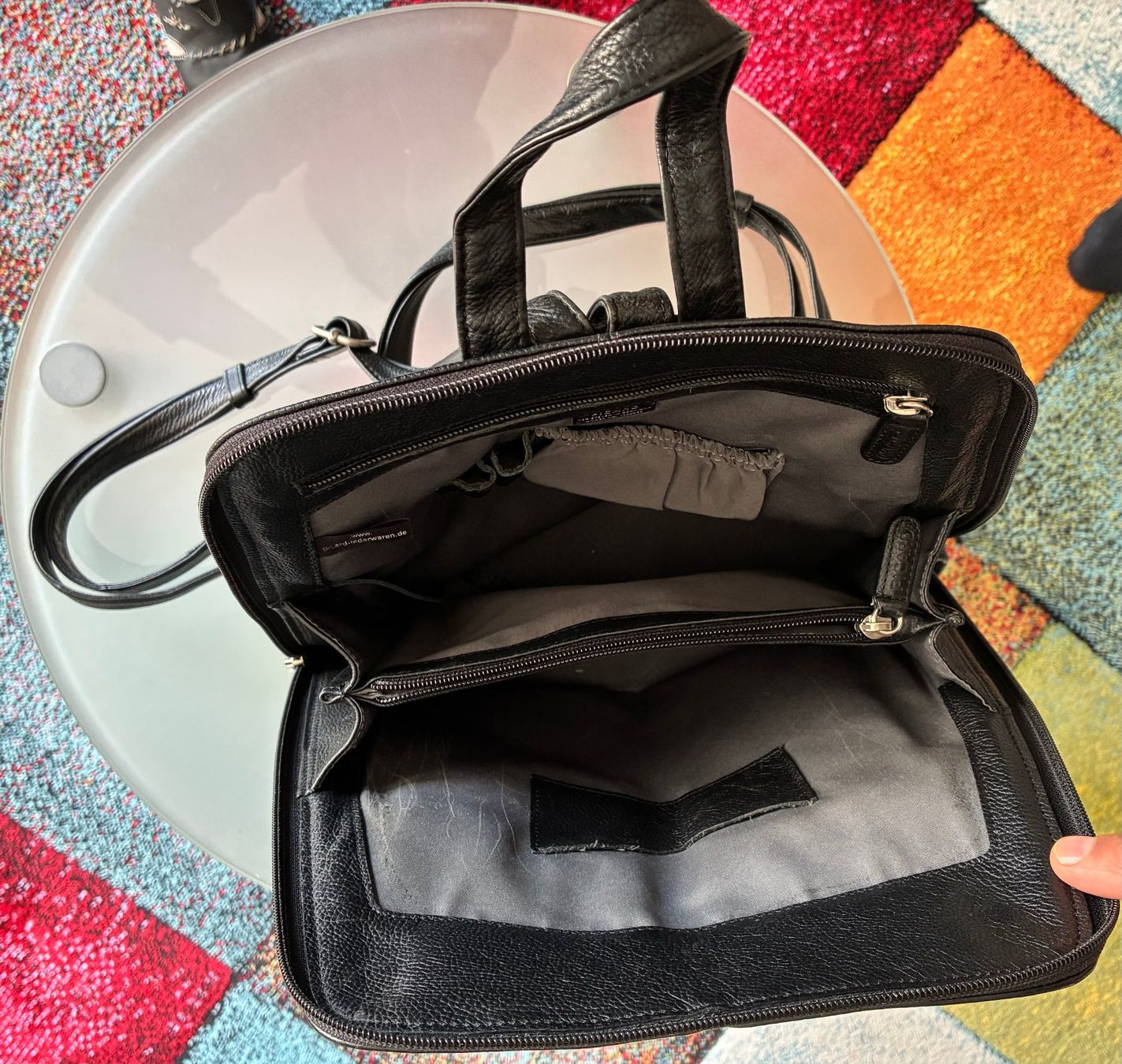 Picard Zaini: Rucksack Leder, schwarz – Usato da Zürich venduto da bca_p7s9 3