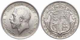 Großbritannien, 1/2 Corona 1918
