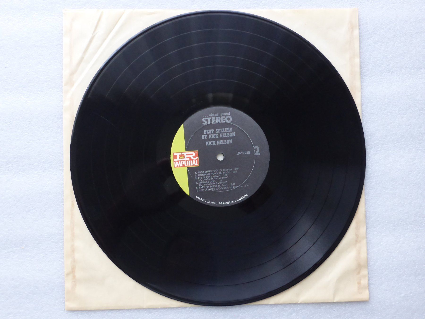 Schallplatten: VINYL  LP  RICK NELSON – Gebraucht aus Küssnacht am Rigi von Sunnestrahl 2