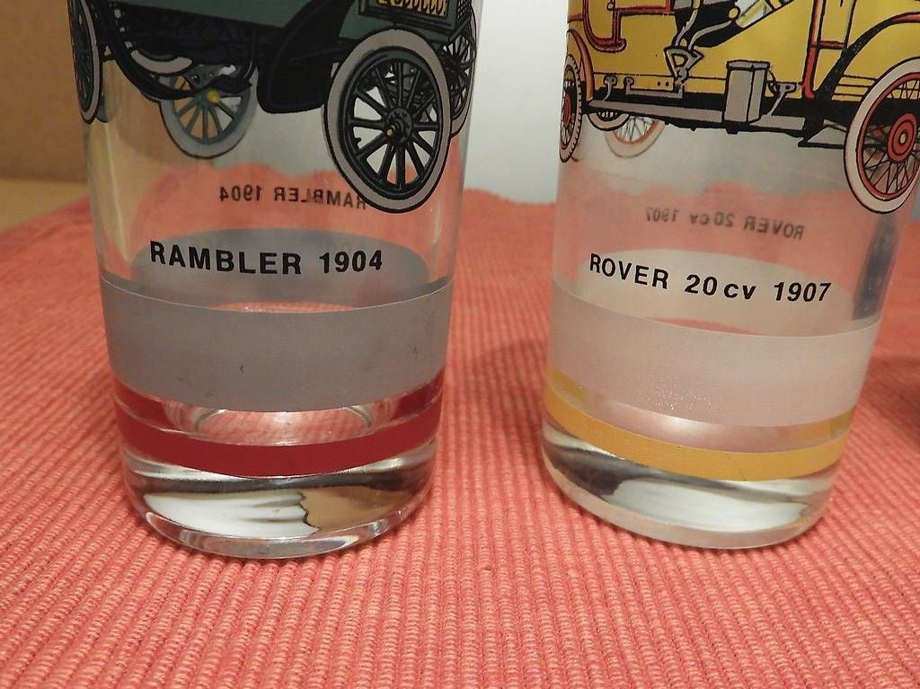 Autos: OLDTIMER 4 FARBIG GLÄSER NEU , +1 SANDGESTRAHLT NEU – Neu (gemäss Beschreibung) aus Ettingen von troll-mutter 3