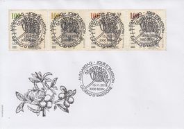 1700A-1703A FDC Heilpflanzen mit Vollstempel Bern 15.11.18