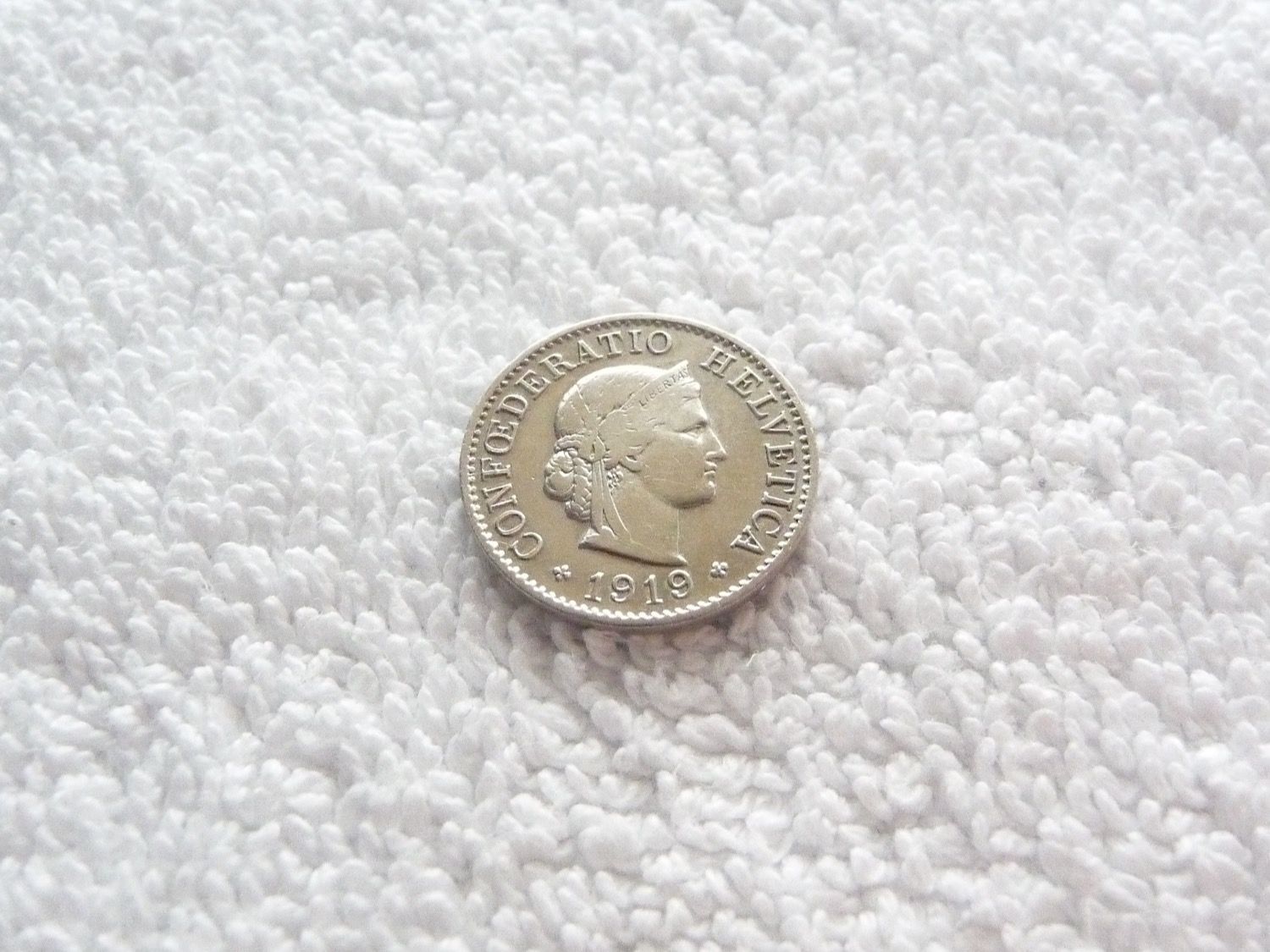 Tutti le monete: 5 centimes/rappen 1919 – Usato da Nyon venduto da Ilmi09