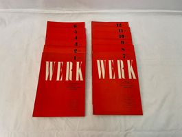 12x WERK Zeitschrift für Architektur 1949 komplett vintage