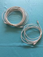 Koaxial Kabel 75 Ohm 10m und 2,50m weiss female und male