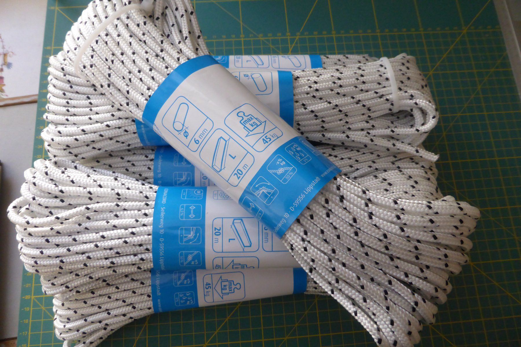 Cordes: PP-Polypropylen Seil  - 6 mm - 20 Meter, neu – Neuf avec emballage d'origine à Brunnadern par lavendel
