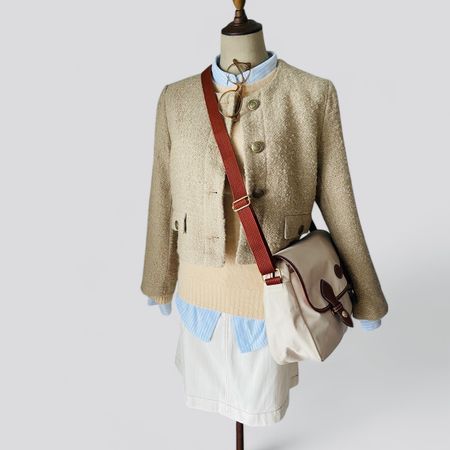 Yves de Valère Strickpullover Beige – XXS/XS  Wolle & Angora