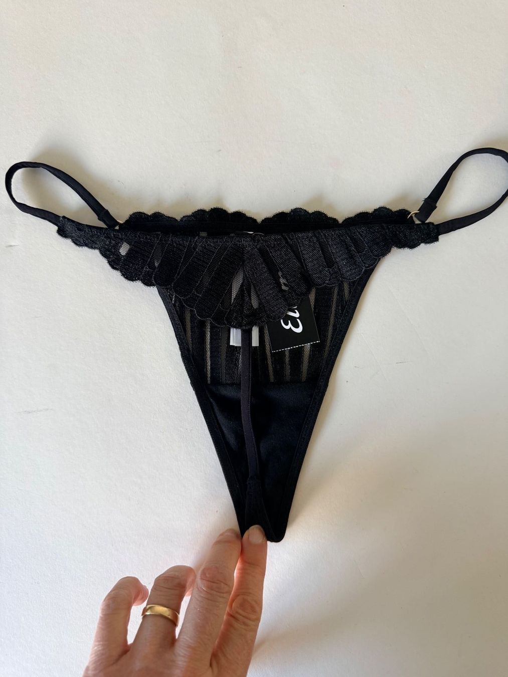Etam Altra biancheria intima: ETAM, String, Grösse 34, Farbe Schwarz – Nuovo e nell'imballaggio originale da Rudolfstetten venduto da gst_g7xl 3