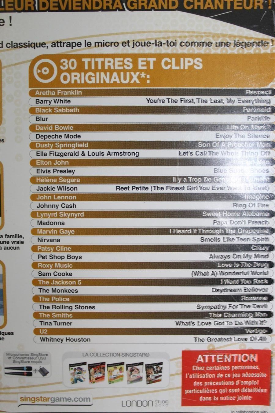 Sony Giochi: Singstar Legends (FR Vers.) – Usato da Reinach BL venduto da Haexli_46 1