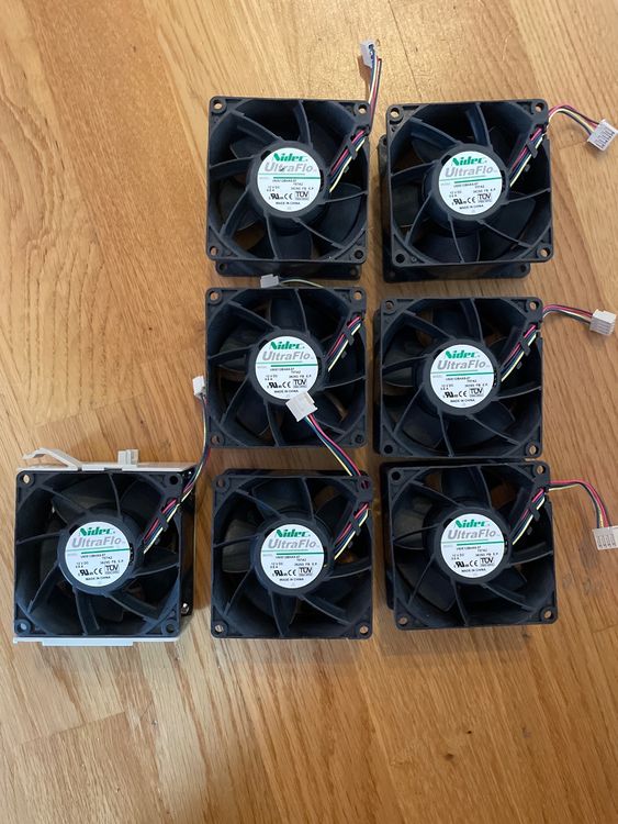 7 Lüfter Nidec UltraFlo für Server | Kaufen auf Ricardo
