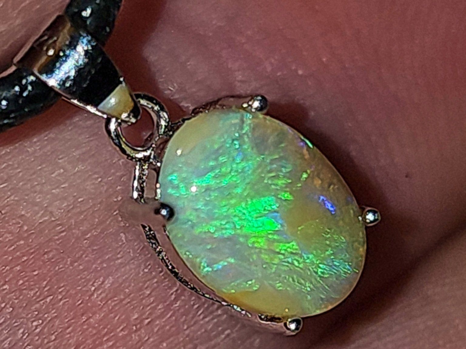 Pietre preziose: Silber-Anhänger mit natürlichem Australischem Pipe-Opal – Nuovo e nell'imballaggio originale da Uerkheim venduto da Winwinner 2