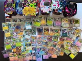 Ab 1.- Pokémon Sammlung XXL 700+ Cards 6 Tins Jumbo Large