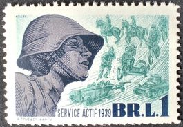 Soldatenmarke 2.WK, Leichte Brigade 1, weiss, Wi LTrp 1