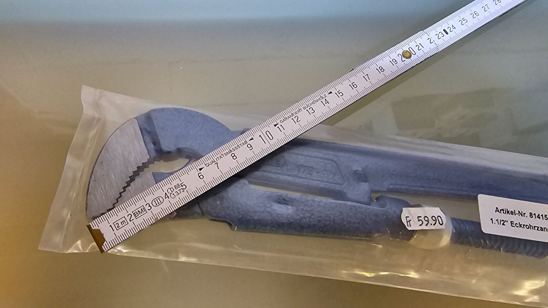 Tutti gli attrezzi: Gedore Eck Rohrzange 1 1/2" ab Fr. 1.- – Nuovo e nell'imballaggio originale da Koppigen venduto da Bracher_Mail-House 2