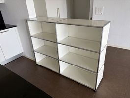 USM Haller Regal / Sideboard - Original Weiss/Chrom