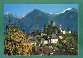 Sta. Maria, Valle Calanca, ungelaufen, Grossformat, ca, 1983
