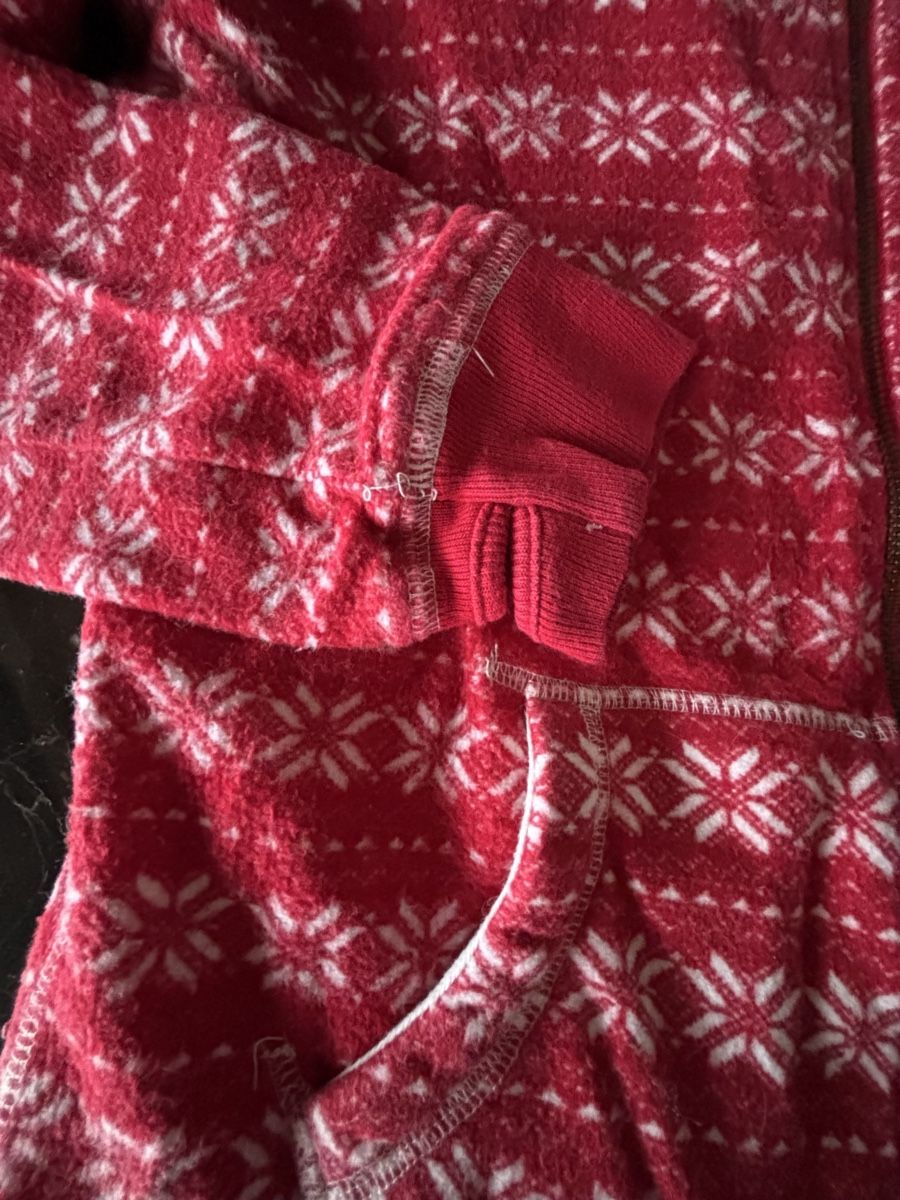 Roxy Maglioni & Felpe: Sweat à capuche Roxy rouge Noël tout doux – Usato da Dotzigen venduto da SecondHandGems 4