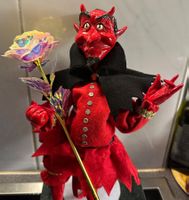 Vintage Teufel Puppe, Halloween Deko, Rarität, Top!😈