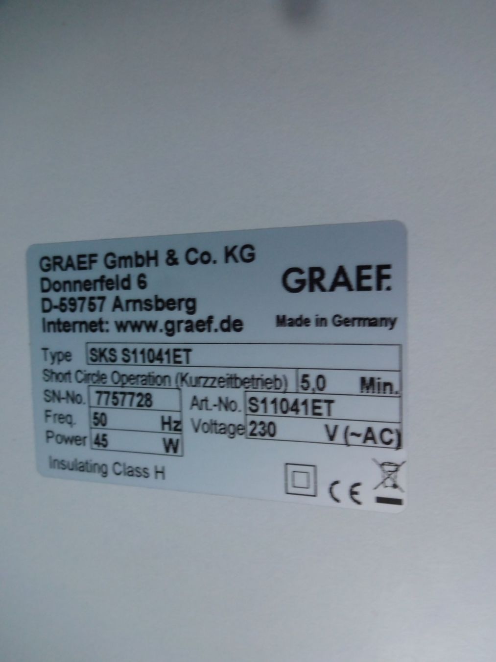 Graef Elettrodomestici da cucina: " GRAEF " Aufschnittmaschine – Usato da Frauenfeld venduto da Reyy58 4