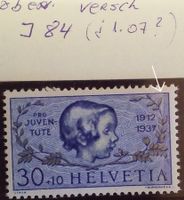 PL54) J84.2.03, Abart rechter Markenrand dunkel postfrisch