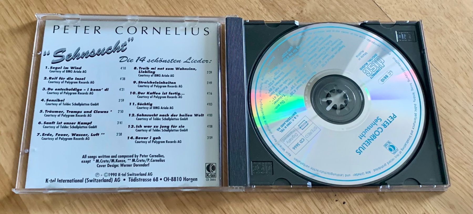 CD: Peter Cornelius Sehnsucht – Usato da Zürich venduto da Fieber 1