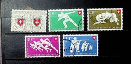PRO PATRIA 1950 SÉRIE DE TIMBRES OBLITÉRÉS. SBK 75.00 /T511