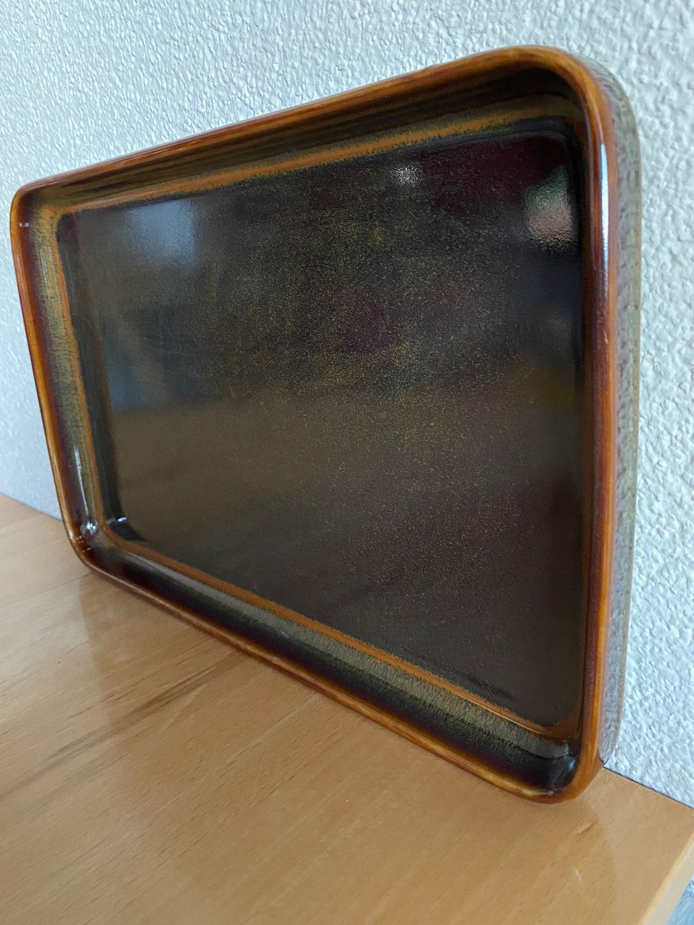 Servierplatten: Grosse flache Ofenform Langenthal Rubin braun glänzend – Gebraucht aus Schwarzenburg von Michellu 4