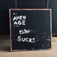 Average Fucking Sucks Pop Art Kunst Acryl Bild Black Gold