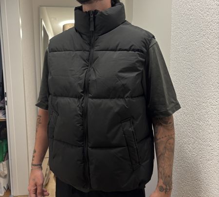 Bershla Herren Weste Schwarz Grösse M Neuwertig