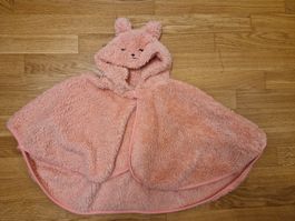Cape mignonne rose à capuche ours 🐻