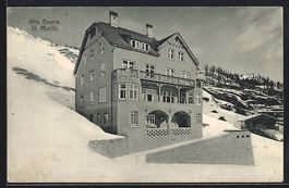 St. Moritz, Hotel Villa Oxonia im Winter