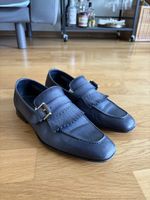 Elegante Loafer-Schuhe von Santoni, Grösse 6, dunkelblau