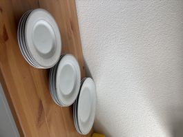 Teller Set, Winter Angebot, Fein Steingut, Top Zustand
