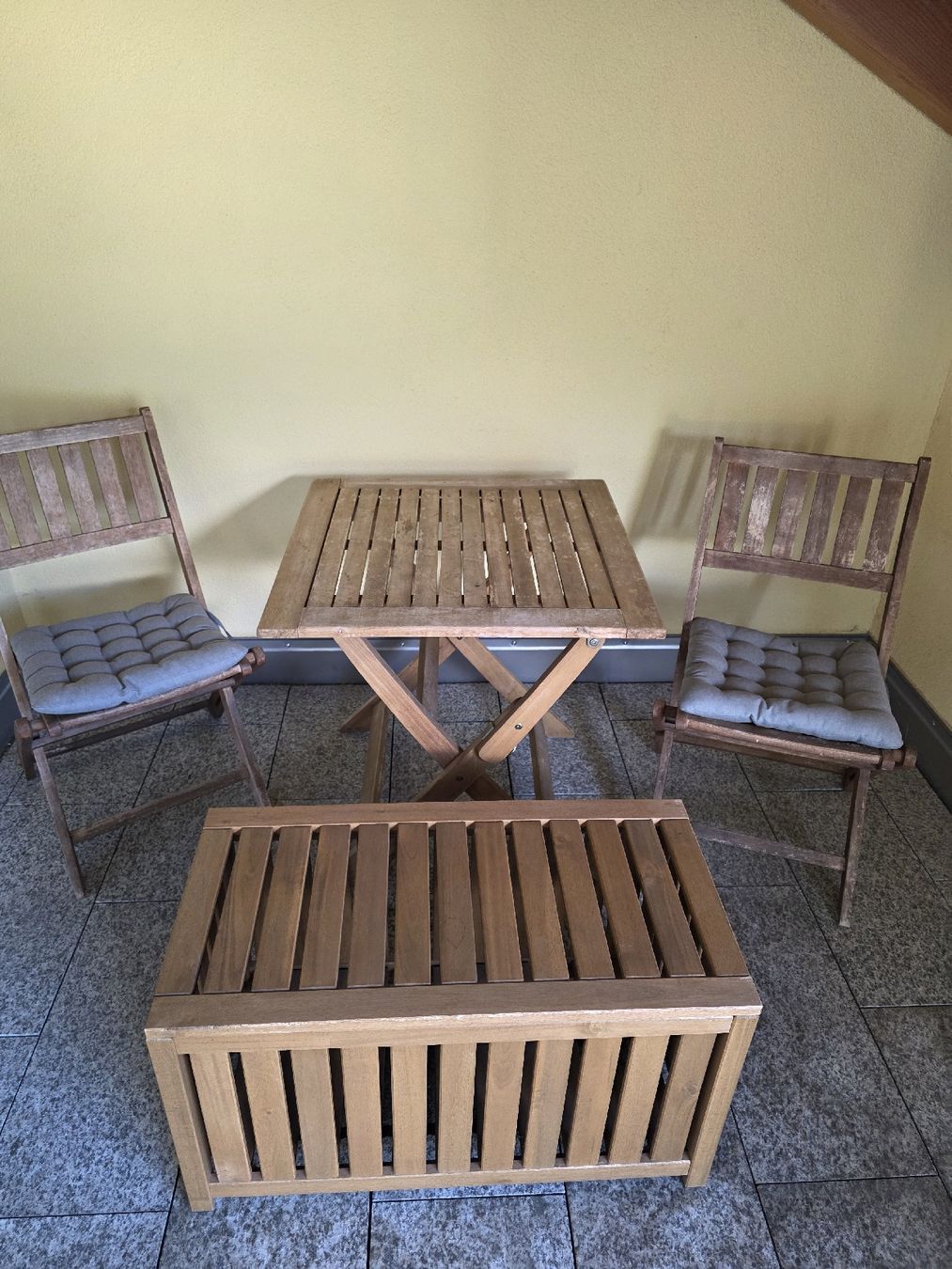 Set di tavolo e panche: Balkonset Holz, gebraucht – Usato da Bad Ragaz venduto da ram_d9wq 3