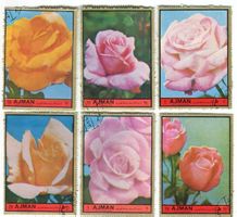Briefmarken "Rosen". Adschman.
