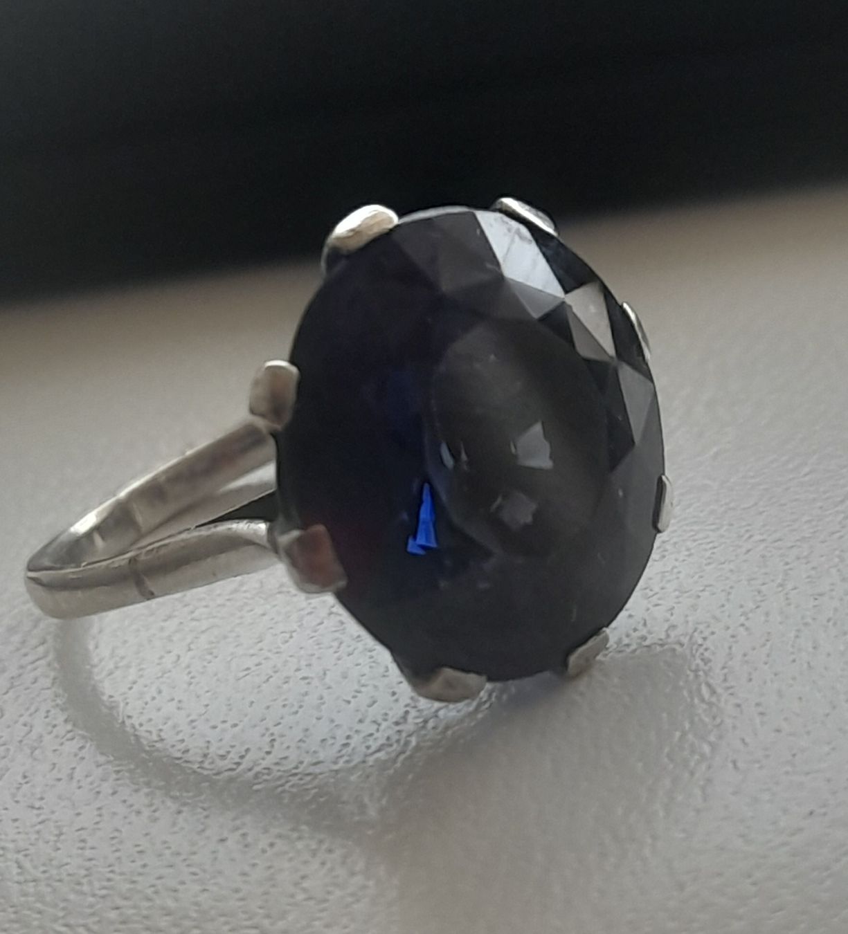 Ringe: Bague en argent 800,et Saphir véritable.  – Gebraucht aus Lausanne von Glam-Luxe 3