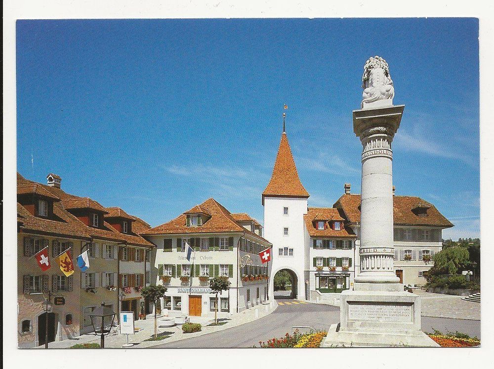 SEMPACH-STADT / LÖWENDENKMAL UND OCHSENTOR | Kaufen auf Ricardo