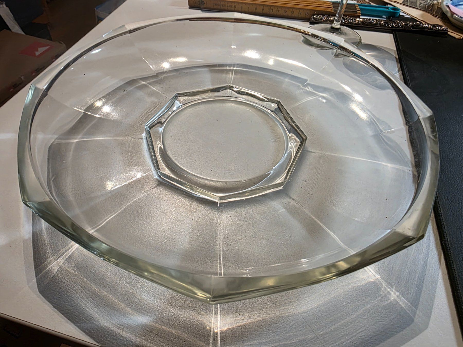 Piatti di portata: Glas Servierteller Platte Teller Schale 30 cm – Usato da Walterswil BE venduto da Lonitti 3
