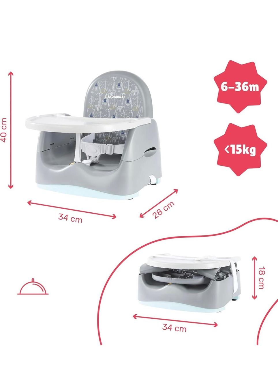 Hochstühle: badabulle booster seat – Neu (gemäss Beschreibung) aus Nänikon von rom_tj66 4