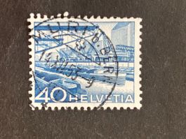 Schweiz 1953 Rheinhafen 40 Vollstempel MURI b. BERN 14.XII.