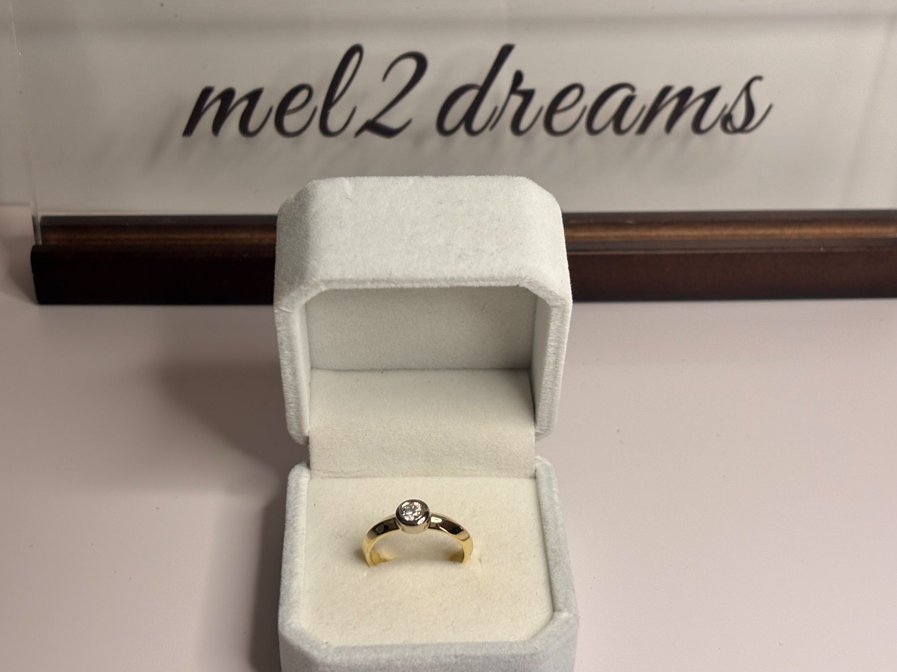 Anelli: Bague solitaire or avec diamant - Élégance durable! – Usato da Lausanne venduto da mel2dreams 4