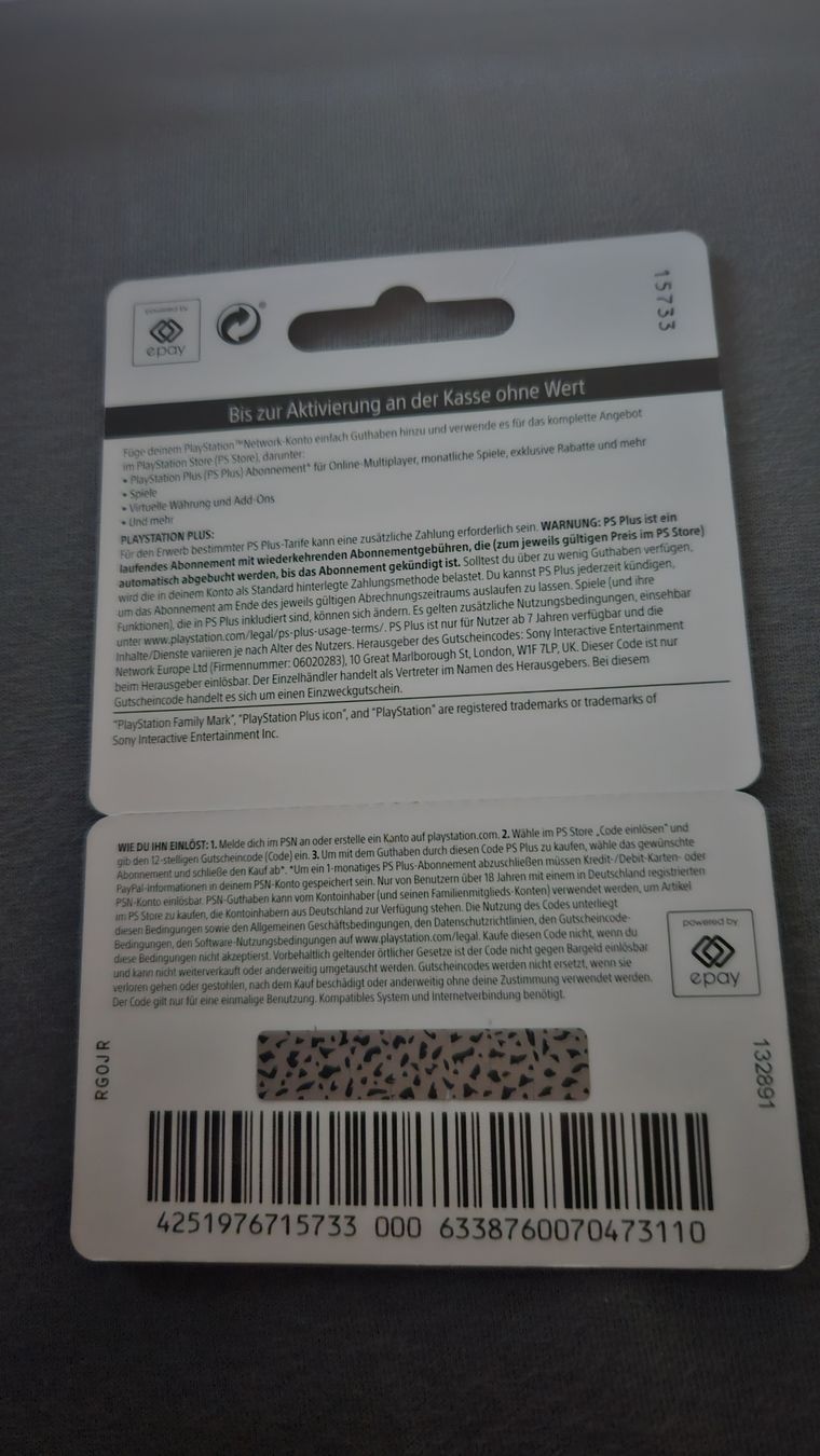 Buoni: PlayStation DE Guthabe 100 Euro – Nuovo e nell'imballaggio originale da Herzogenbuchsee venduto da lus_x7gj 1