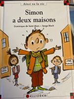 Livre enfant "Simon à deux maisons" - Comme neuf!