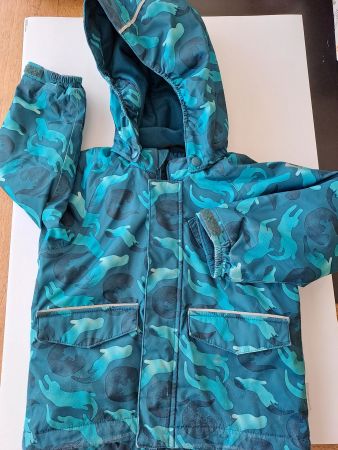 Kinder Winterjacke Gr.98, Petrol-blau, von reima, gebraucht