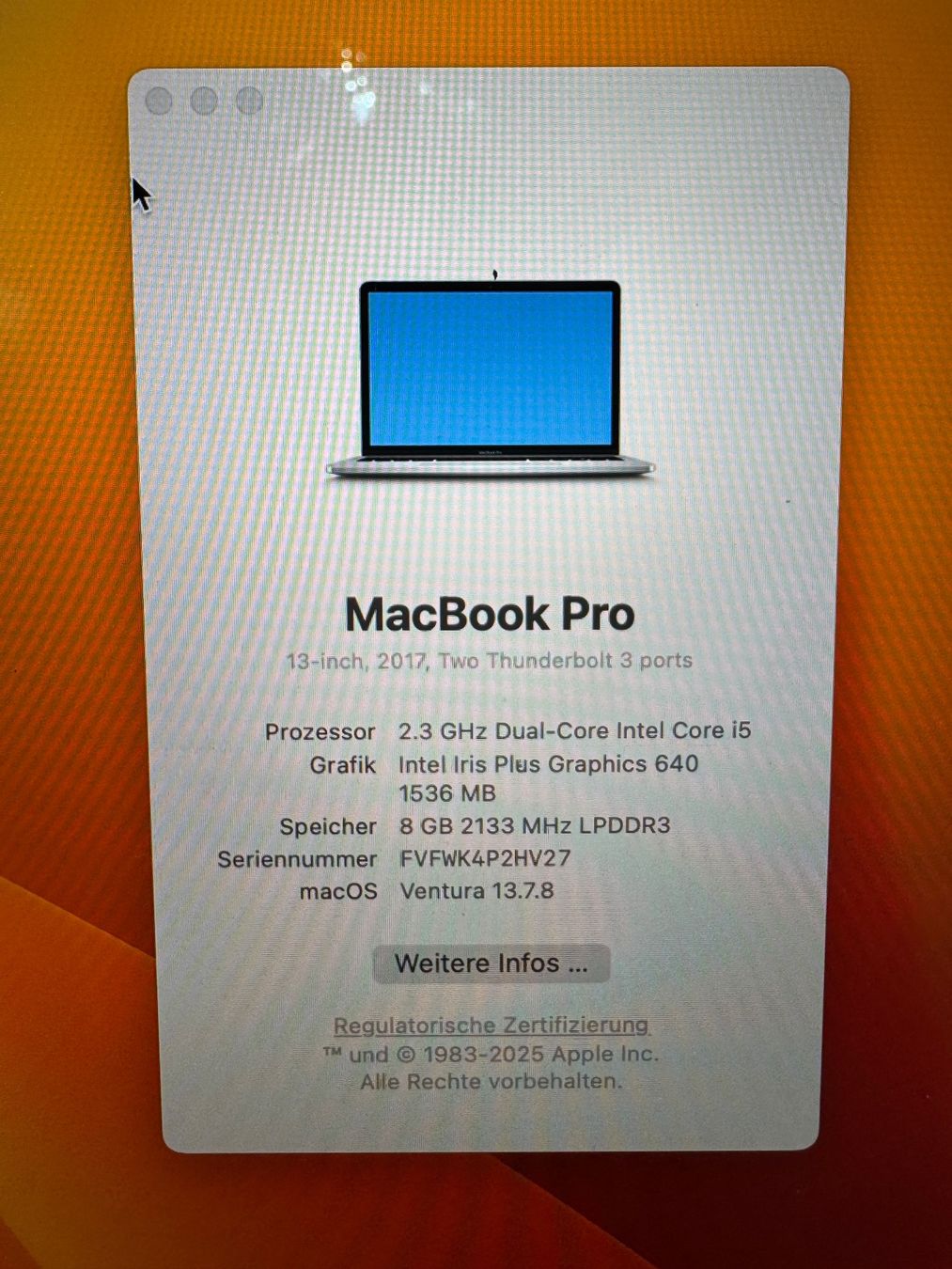 Apple Notebook: MacBook Pro 13 – Usato da Adliswil venduto da Busys 1