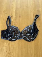 Chantelle BH dunkelblau mit Blumenstickerei neuwerti