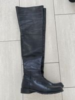Overknee Damenstiefel Leder STUART WEITZMAN Gr. 38 Schwarz