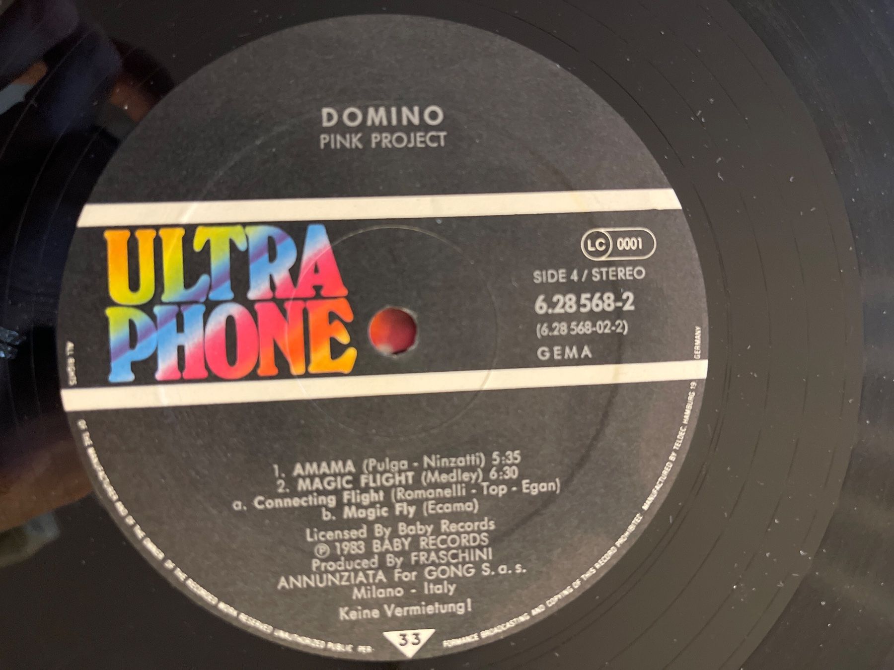 Dischi in vinile: S1653/Pink Project - Domino – Usato da Frutigen venduto da Philippe_jsp 3
